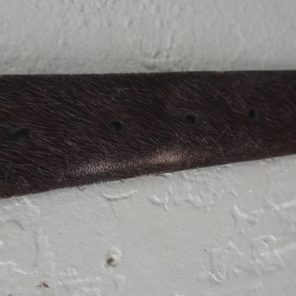 Real Leather and Fur Belt Kids